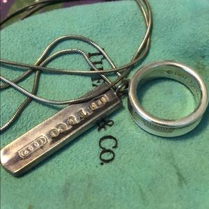 Tiffany ring and necklace